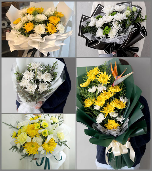 山东临沂沂南县界湖街道大成庄村白事花束代送